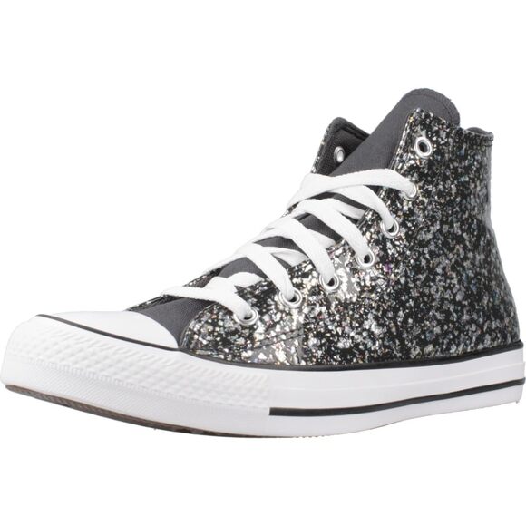 NWT Converse Unisex Big Kid Chuck Taylor All Star Glitter Sneaker, Black 4.5 - Picture 4 of 7
